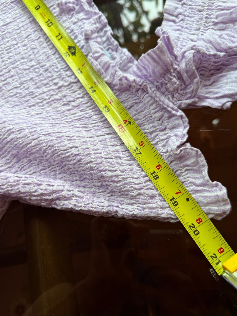 100% Linen Hill House Lavender Smocked Tiered Maxi Nap Dress - Picture 8 of 10